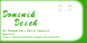 dominik deich business card